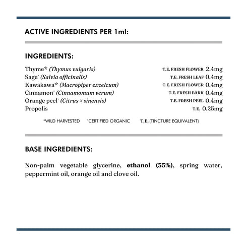 Defence Throat Spray 30ml-Wild Dispensary-Matakana Pharmacy