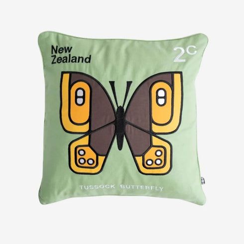 Enid Hunter - Cushion Cover - Tussock Butterfly-Te Papa Store-Matakana Pharmacy