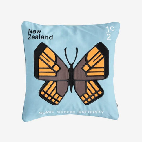 Enid Hunter - Cushion Cover - Glade Copper Butterfly-Te Papa Store-Matakana Pharmacy
