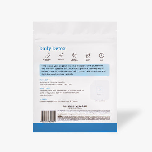 Image of back of Daily Detox Patches