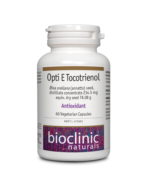 Opti E Tocotrienol 60 Caps-BioClinic Naturals-Matakana Pharmacy