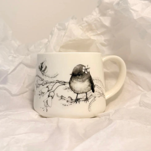 Cup - So This is Love Miromiro / Tomtit & Kowhai-Katy Hayward-Matakana Pharmacy