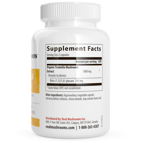 Tremella Extract 120 Capsules-Real Mushrooms-Matakana Pharmacy