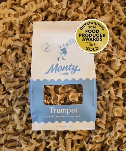 Trumpet | New Zealand Durum Wheat Pasta 500g-Monty & Sons-Matakana Pharmacy