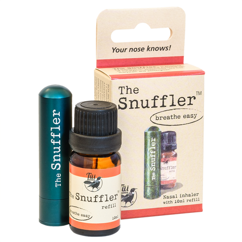 The Snuffler Combo Pack (Nasal Inhaler, 2 Wicks, 10ml Refill)-Tui Balms-Matakana Pharmacy