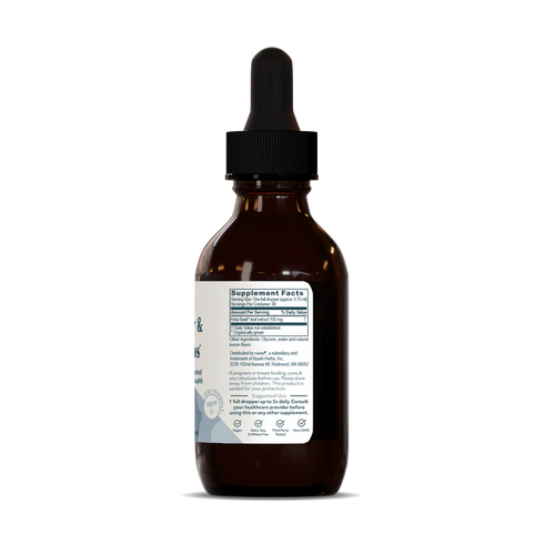 Image of Tulsi Drops - Mind, Body & Spirit 60ml supplement facts