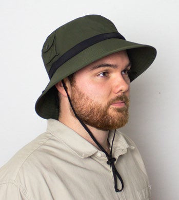 Male Model wearing Unisex Hat Trey Forest