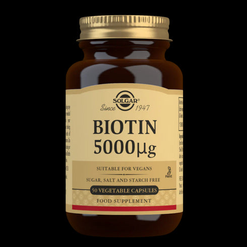 Image of SOLGAR Biotin 5000 ug 100 caps