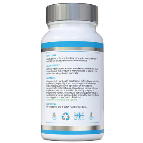 Evening Primrose Oil 1000mg 90 Soft Gel Caps-Swiss Bioenergetics-Matakana Pharmacy