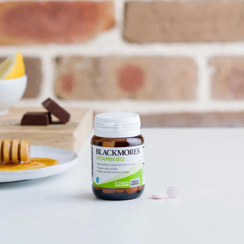 Vitamin B12 50mcg 75 Tablets-Blackmores-Matakana Pharmacy