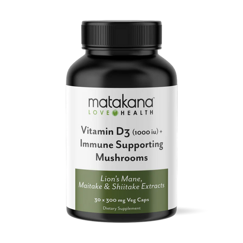 Image of Vitamin D3 & Immune Mushrooms 30 Caps