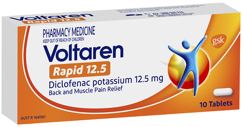 Voltaren Rapid 12.5mg 10 Tablets-Haleon-Matakana Pharmacy