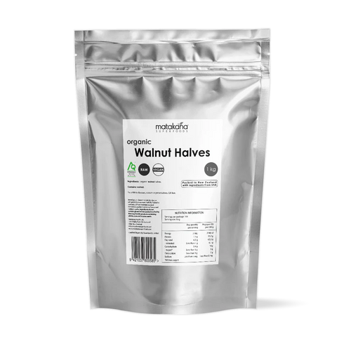 Walnut Halves Organic 1kg-Matakana Superfoods-Matakana Pharmacy