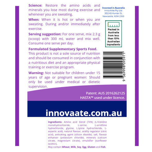 ElectrAAte Amino Acid Powder 198g-InovAATe-Matakana Pharmacy