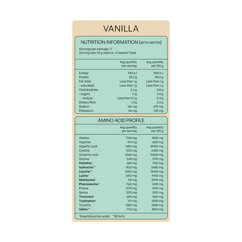 NZ Whey Protein Isolate Vanilla 600g-Matakana Superfoods-Matakana Pharmacy