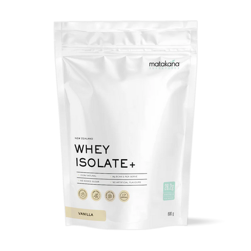 NZ Whey Protein Isolate Vanilla 600g-Matakana Superfoods-Matakana Pharmacy