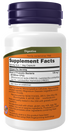 Image of supplement facts on rear of bottle