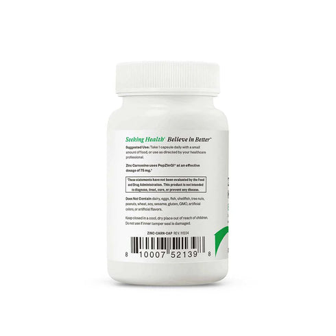 Zinc Carnosine 60caps-Seeking Health-Matakana Pharmacy