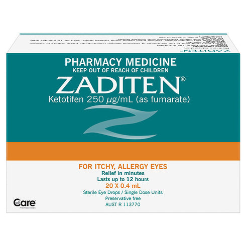 Image of Zaditen Eye Drops 0.4ml Vials 20pk
