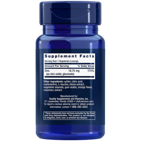 Zinc Lozenges 60-Life Extension-Matakana Pharmacy
