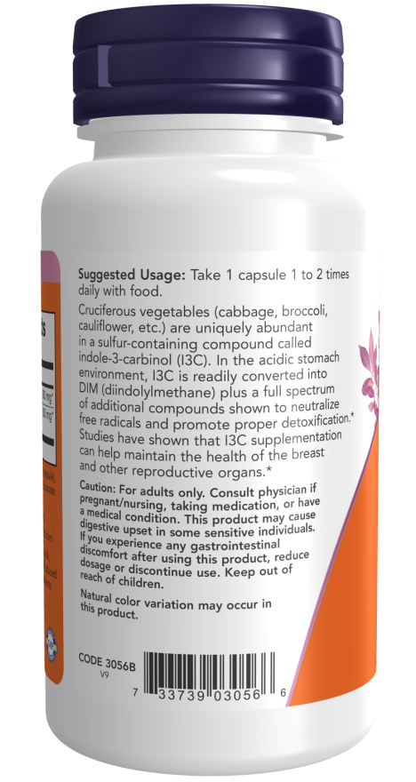 Image of Indole-3-Carbinol 200mg 60vcaps suggested usage