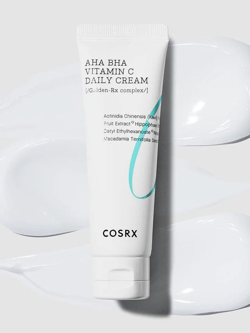 Image of Refresh AHA BHA Vitamin C Daily Cream 50ml squirted out