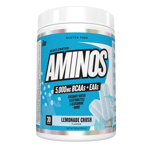 Aminos Lemonade Crush 300g-MuscleNation-Matakana Pharmacy
