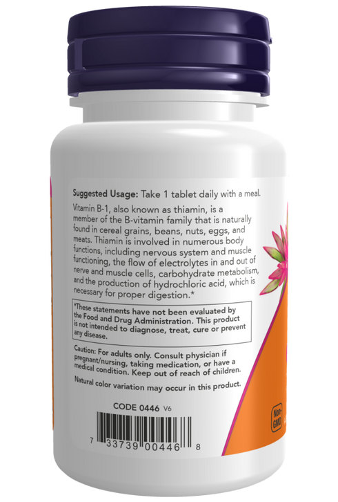 Image of Vitamin B-1 100mg 100tabs suggested usage