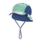Kooringal Baby Boy Legionnaire Hat Walker in Teal, front
