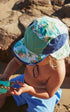 Kooringal Baby Boy Legionnaire Hat Walker in Teal, view 2