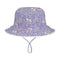 Kooringal Baby Girl Bucket Hat Crystal in Purple, front