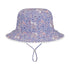 Kooringal Baby Girl Bucket Hat Crystal in Purple, front