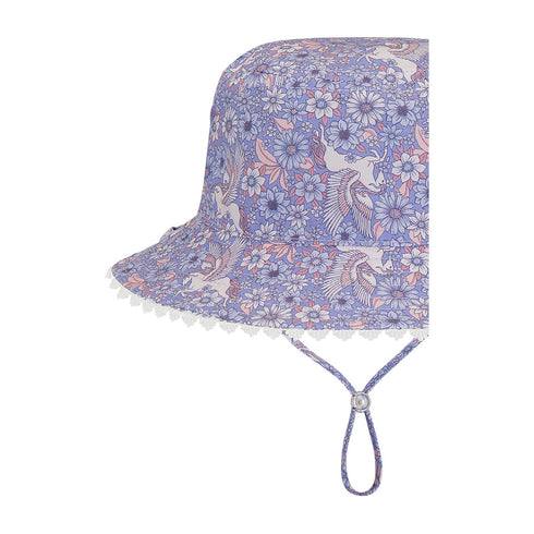 Kooringal Baby Girl Bucket Hat Crystal in Purple, view 4