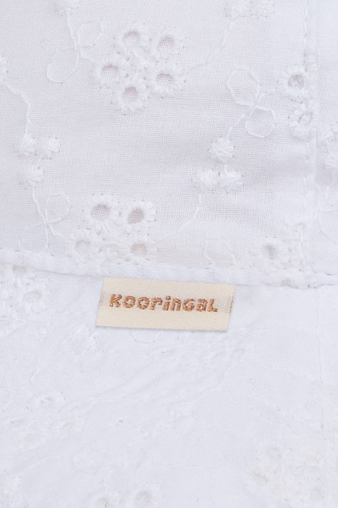 Kooringal Baby Girl Bucket Hat Harlow in White, view 3