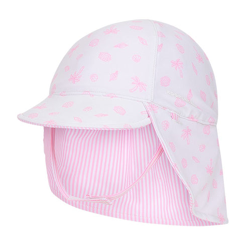 Kooringal Baby Girl Legionnaire Hat Nina in Pink, front