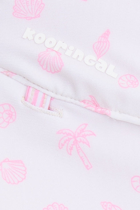 Kooringal Baby Girl Legionnaire Hat Nina in Pink, view 3