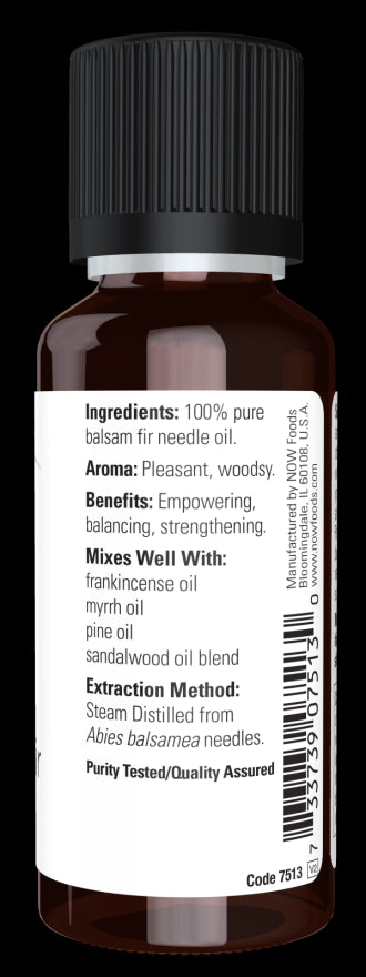 Image of NOW Pure BALSAM FIR NEEDLE OIL (Abies balsamea) ingredients