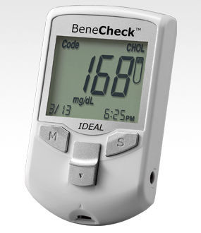 Image of Benecheck cholesterol, blood glucose and uric acid meter