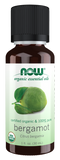 Image of NOW ORGANIC BERGAMOT OIL (Citrus Bergamia) 30ml