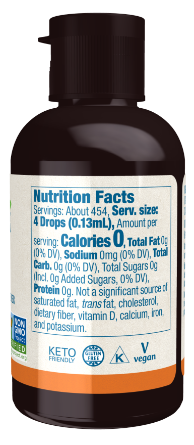 Image of BetterStevia Liquid Sweeteners - Original 59ml nutritional facts