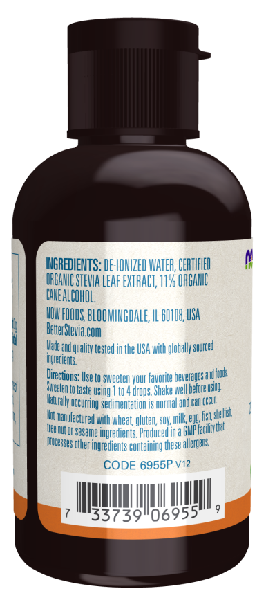 Image of BetterStevia Liquid Sweeteners - Original 59ml ingredients