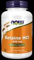 Image of Betaine HCl 648 mg (Vegetarian Formula) 120vcaps