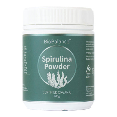 Certified Organic Spirulina Powder 200g-BioBalance-Matakana Pharmacy