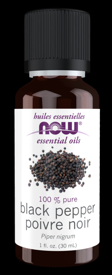 Image of NOW Pure BLACK PEPPER OIL (Piper Nigrum) 30ml