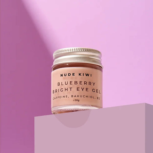 Image of NUDE KIWI Blueberry Bright Eye Gel - Caffeine, Bakuchiol & Vitamin B3 30g