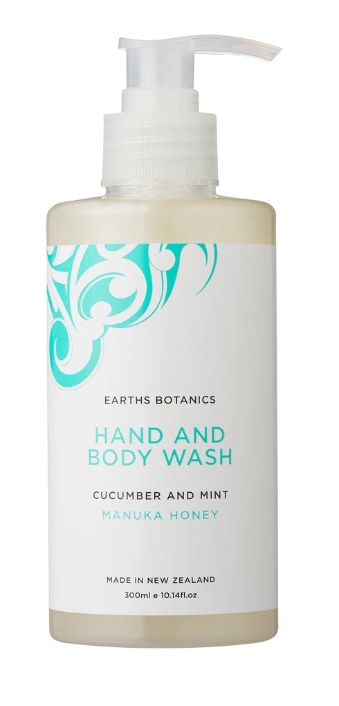 Image of EARTH BOTANICALS Cucumber & Mint Hand & Body Wash 300ml