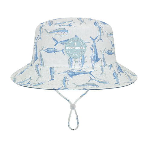 Kooringal Boy's Bucket Hat Karuah in Mint, front