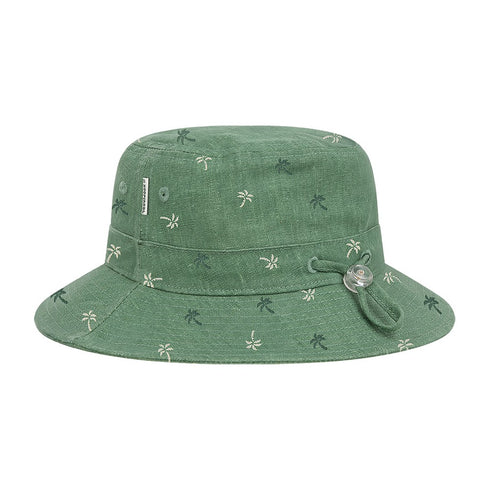 Kooringal Boy's Bucket Hat Palmy in Clover, view 4