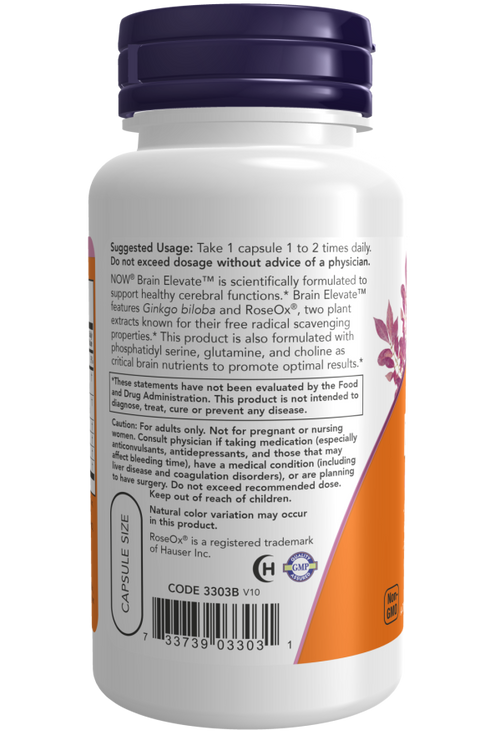 Image of Brain Elevate 60vcaps suggested usage