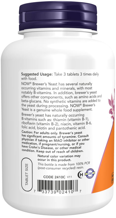 image of Brewer's Yeast 650mg 200Tabs suggested usage
